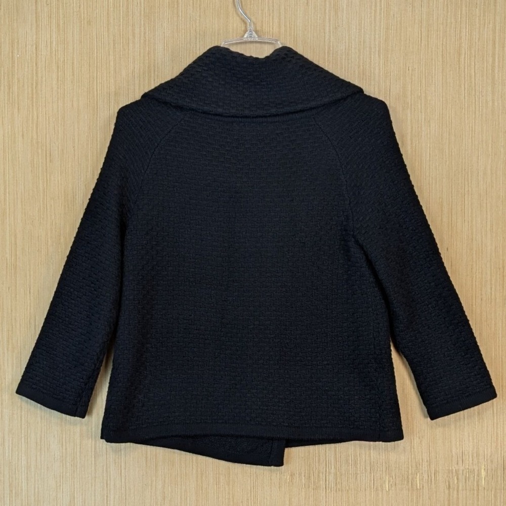 Banana Republic‎ Womens Minimalist Merino Cashmere Blend Cardigan Jacket Black S - Picture 4 of 9